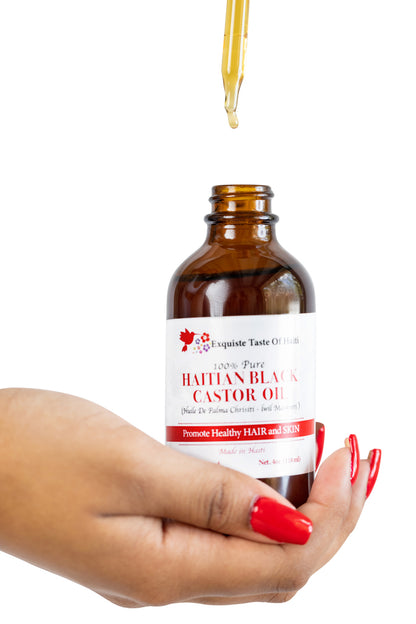 Haitian Black Castor Oil 100% Natural | LWIL MASKRETI
