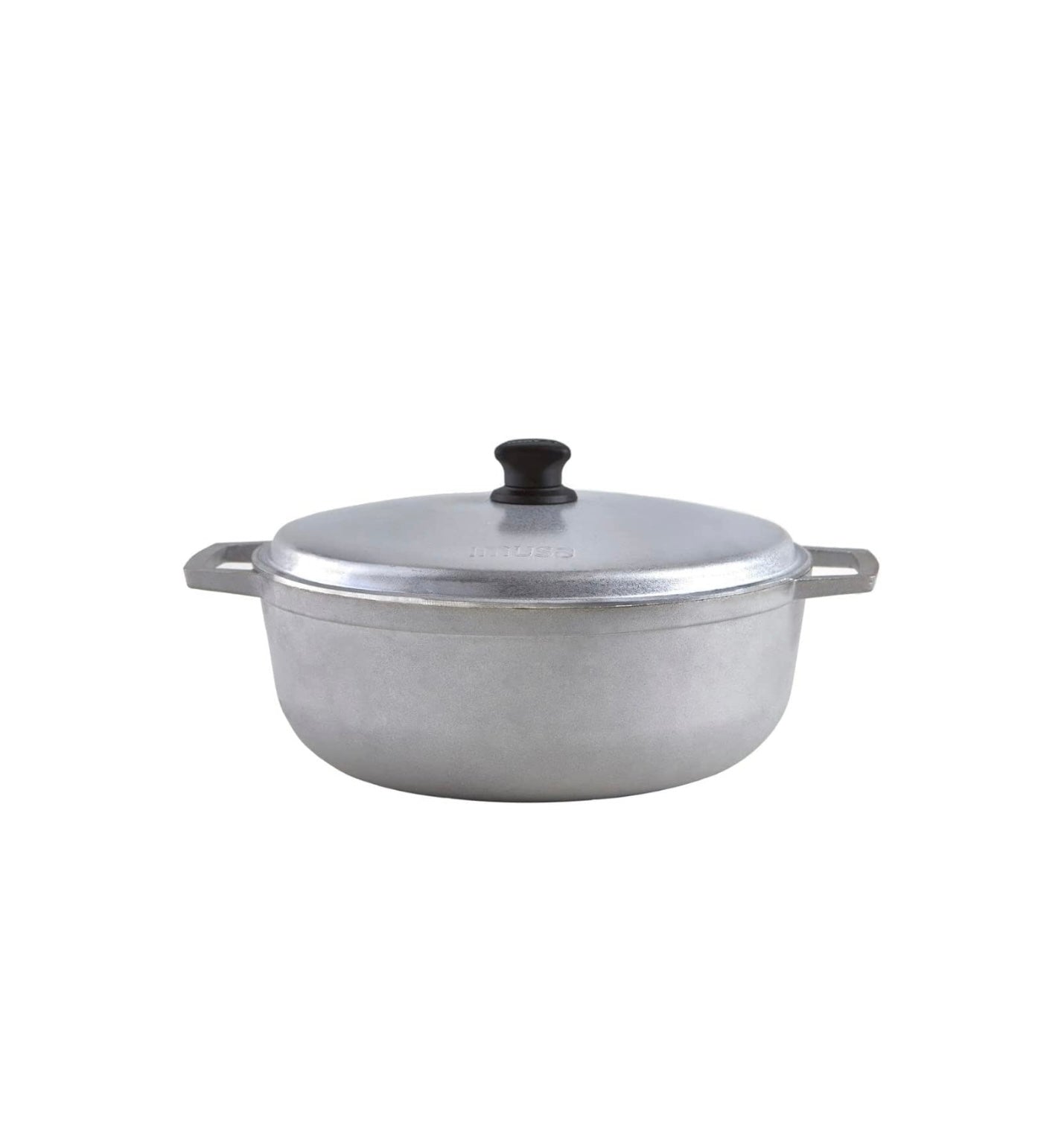 TOHB Mini Cast Aluminum Traditional Haitian Chodyè Set with Lid,Silver 0.5Qt